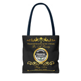 Kay’s Black Tote Bag (AOP)