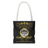 Kay’s Black Tote Bag (AOP)