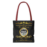 Kay’s Black Tote Bag (AOP)