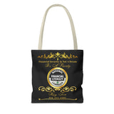 Kay’s Black Tote Bag (AOP)