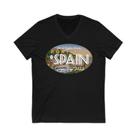 Portugal & Spain Unisex Jersey Short Sleeve V-Neck Tee