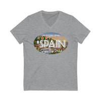 Portugal & Spain Unisex Jersey Short Sleeve V-Neck Tee