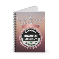 Pink & Diamond Crown Spiral Notebook - Ruled Line